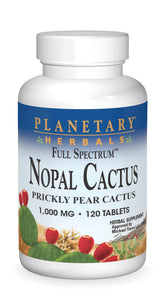 Planetary Herbals envase frontal de nopal que facilita identificación y compra