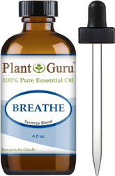 Plant Guru envase frontal Breathe mezcla aromática, presentación clara y profesional