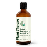Plant Therapy eucalipto globulus frasco frontal, presentación de 100 mL y pureza orgánica
