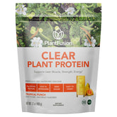 PlantFusion frente del envase mostrando diseño y beneficio de proteína limpia