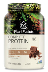 PlantFusion envase frontal chocolate mostrando etiqueta clara y beneficios