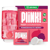 Plink frente del empaque Pomegranate Berry mostrando ahorro y conveniencia
