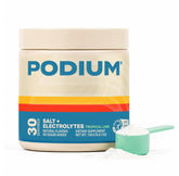 Podium Nutrition bote frontal Tropical Lime mostrando la marca y sabor