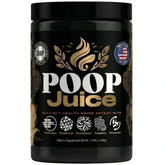 Poop Juice frontal del envase mostrando la marca y beneficios