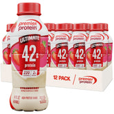 Premier Protein etiqueta frontal mostrando 42 g proteína y beneficio saciante