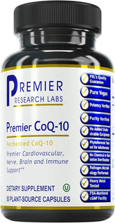 Premier Research Labs frasco frontal mostrando 50 cápsulas y etiquetado claro