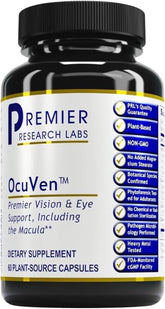 Premier Research Labs OcuVen frente del empaque mostrando beneficio visual