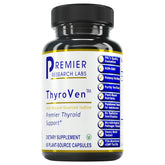 Premier Research Labs ThyroVen frasco frontal mostrando etiqueta y tamaño práctico