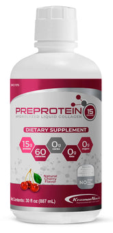 PreProtein frente del envase mostrando el tamaño y beneficios