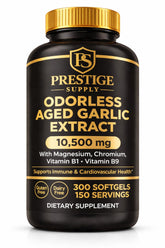 Prestige Supply frasco frontal 300 cápsulas, conveniencia para 150 días