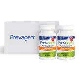 Prevagen frente del empaque mostrando diseño y beneficio de conveniencia
