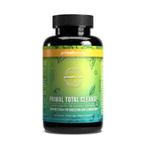 Primal Harvest Cleanse frasco frontal mostrando etiqueta y beneficios claros