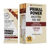 Primal Power frente del empaque mostrando sabor chocolate peanut butter y conveniencia