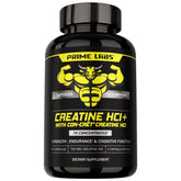 Prime Labs botella frontal mostrando diseño y beneficio fuerza concentrada