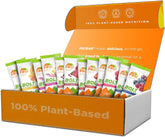 PROBAR BOLT pack frontal mostrando variedad de sabores y etiqueta orgánica como energía portátil