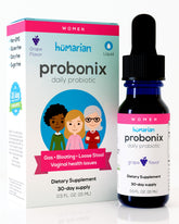 Probonix Humarian frente del envase mostrando diseño y sabor a uva