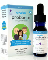 Probonix envase frontal mostrando diseño y sabor uva que facilita decisión de compra
