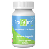 Proferrin envase frontal mostrando 90 tabletas, fácil identificación y confianza