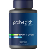 ProHealth frasco frontal mostrando etiqueta y beneficios de energía
