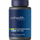 ProHealth envase frontal que muestra fórmula NR 1000 y confianza de marca