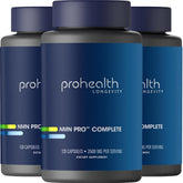ProHealth frasco frontal mostrando nombre y beneficios clave