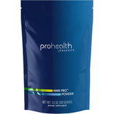 ProHealth envase frontal del polvo mostrando marca y formato, confianza de calidad