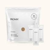 ProMix creatina packaging delantero muestra práctico y transporte fácil