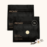 ProMix Nutrition pack frontal mostrando dos envases y beneficio de cantidad