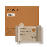 ProMix Nutrition empaque frontal de barritas mostrando sabor maple y aporte proteico