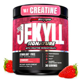 ProSupps Dr. JEKYLL envase frontal muestra sabor fresa y beneficio de rendimiento