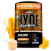 ProSupps Mr. Hyde Nightmare frente del envase mostrando diseño y 30 servicios