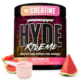 ProSupps Mr. Hyde Xtreme frasco al frente muestra diseño y sabor sandía