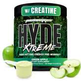ProSupps Mr. Hyde Xtreme frontal del envase mostrando la marca y el sabor manzana verde para energía intensa