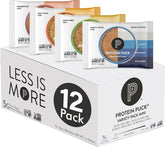 Protein Puck frente del empaque mostrando pack variado y conveniencia para llevar