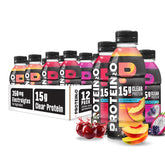 Protein2o frontal del envase mostrando la marca y beneficio de proteína y electrolitos