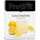 ProtiFit empaque frontal limon, formato práctico y con bajo calorías