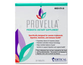 Envase frontal de Provella mostrando la marca y cantidad, útil para identificar el producto