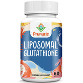 Prunucis envase frontal que destaca glutatión y beneficio antioxidante