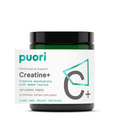 Puori Creatine+ envase frontal mostrando diseño y cantidad, confianza de marca