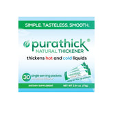 Purathick vista frontal caja con 30 sobres fácil dosificación y preparación