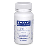 Pure Encapsulations frasco frontal que muestra 5‑HTP 100 mg y beneficio de pureza