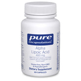 Pure Encapsulations envase frontal mostrando 60 cápsulas y confianza en pureza