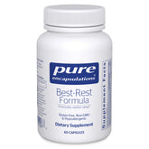 Pure Encapsulations Best-Rest frente del envase muestra 60 cápsulas y marca clara
