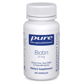 Pure Encapsulations frasco frontal mostrando el sello de pureza y calidad