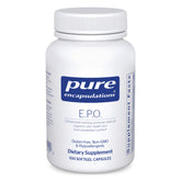 Pure Encapsulations envase frontal que muestra 100 cápsulas y beneficio de pureza