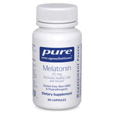 Pure Encapsulations frasco frontal que muestra 60 cápsulas y pureza alta