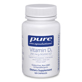 Pure Encapsulations envase frontal claro que muestra dosis y cápsulas beneficios visibles