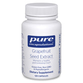 Pure Encapsulations vista frontal del envase mostrando 120 cápsulas y confianza