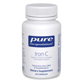 Pure Encapsulations envase frontal mostrando 60 cápsulas y beneficios claros