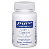 Pure Encapsulations vista frontal del envase mostrando 60 cápsulas y beneficio de calidad